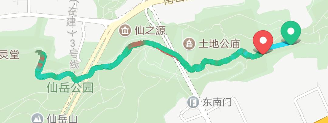 仙岳山公园步行道慢跑