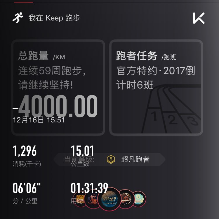 悦跑圈4000 强迫症患者美好的一天#跑步打卡