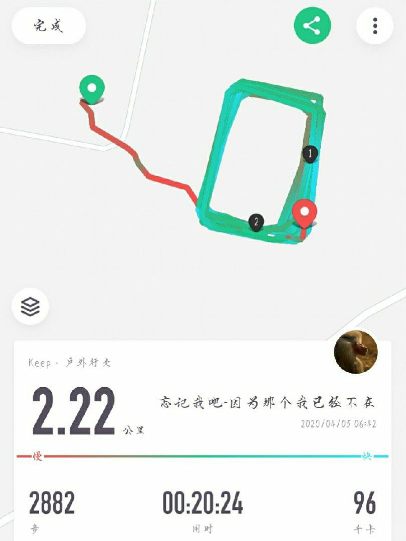 22 跑步22.22的套餐.完成4月50km跑量挑战@keep_精选@keep