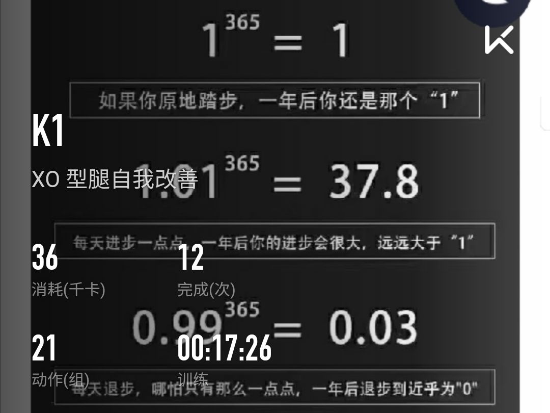 如果你原地踏步,一年后你还是那个"1" 每天进步一点点,一年后你的进步