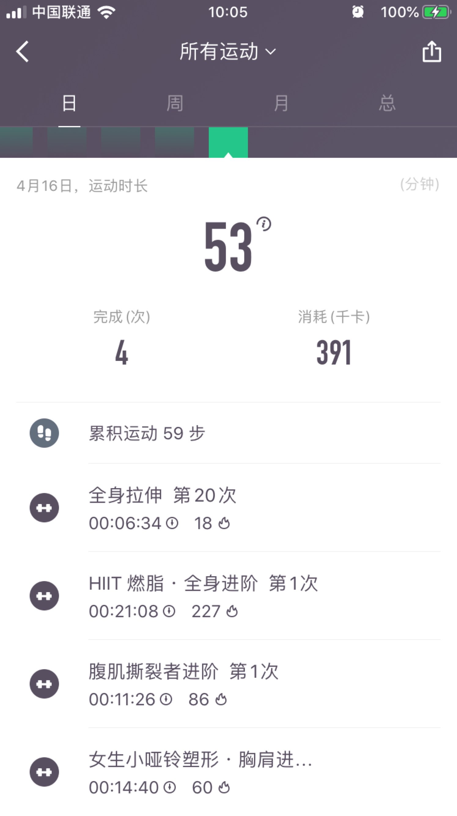 keep运动打卡第三天,每天纯有氧实在无聊,搭配无氧一起做吧!