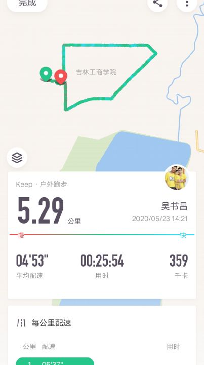 雨中慢跑排酸打卡_keep