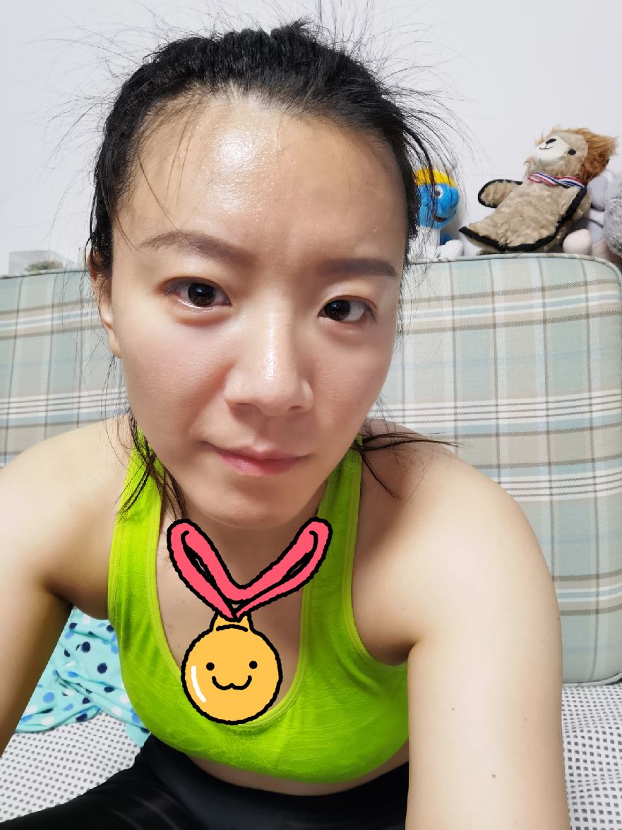 加油哦,出汗最舒服啦