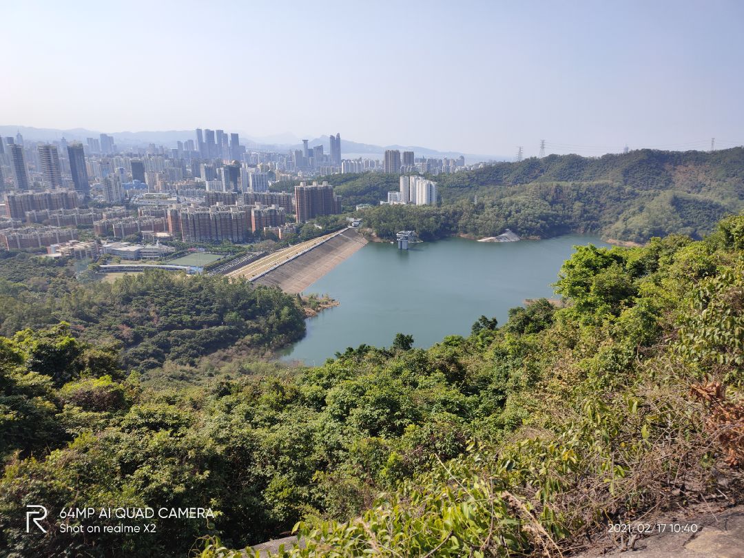 深圳中部郊野径之梅林水库