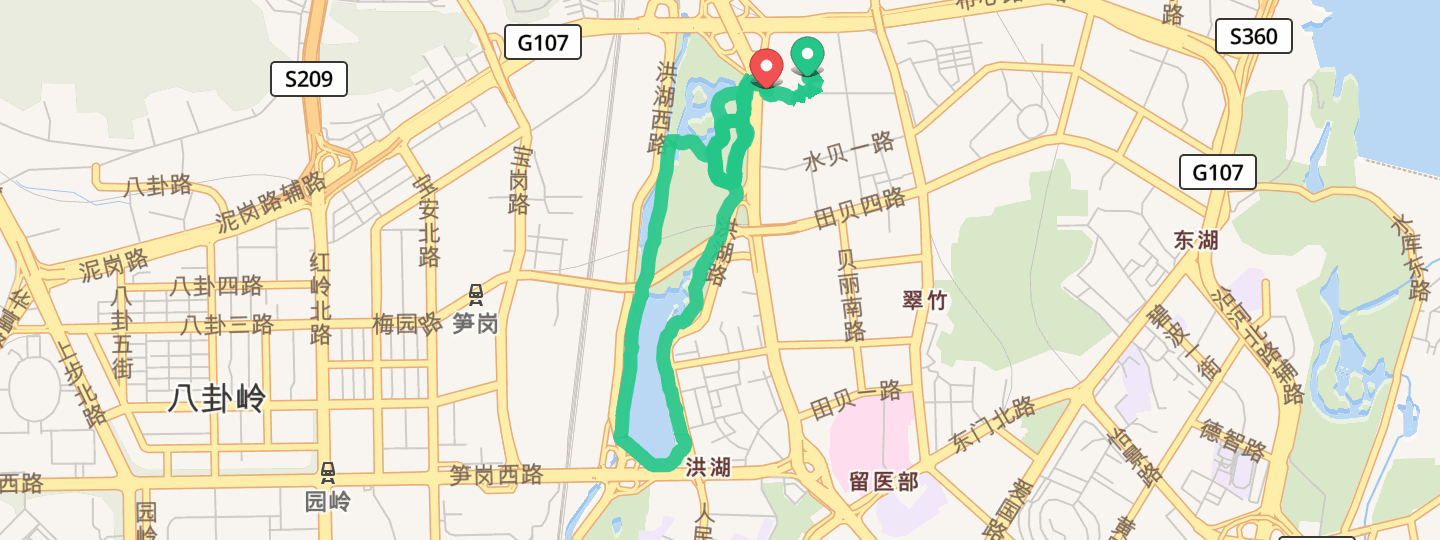 完成 环洪湖公园