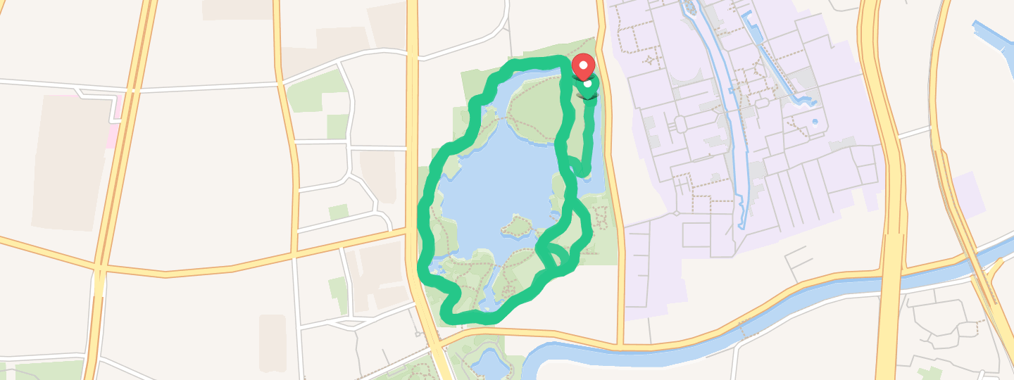 长风公园跑步路线图片