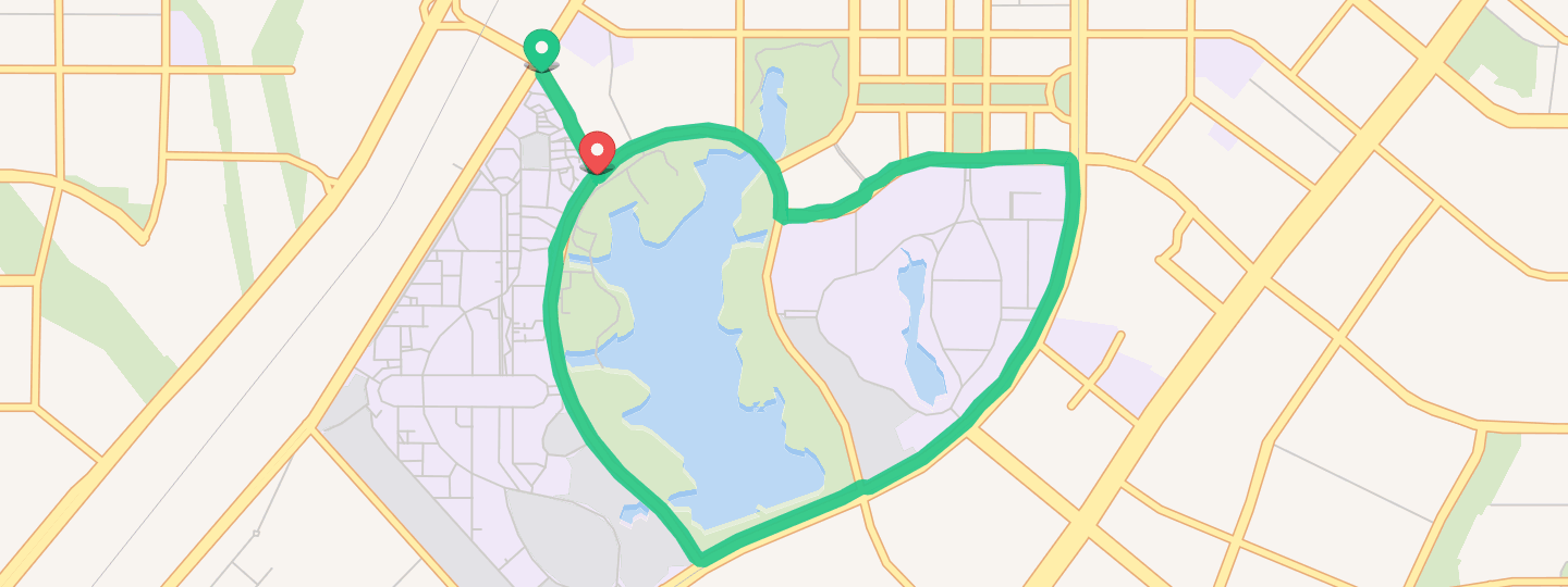 开启跑步实况参与12 月跑量挑战完成翡翠湖爱心路线完成户外跑步6.