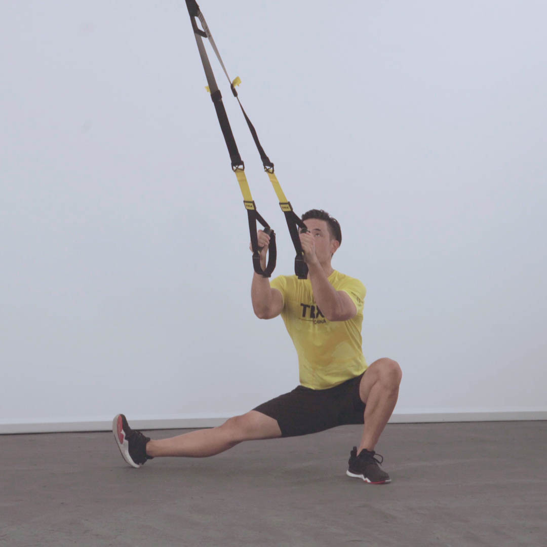 trx 交替哥萨克下蹲