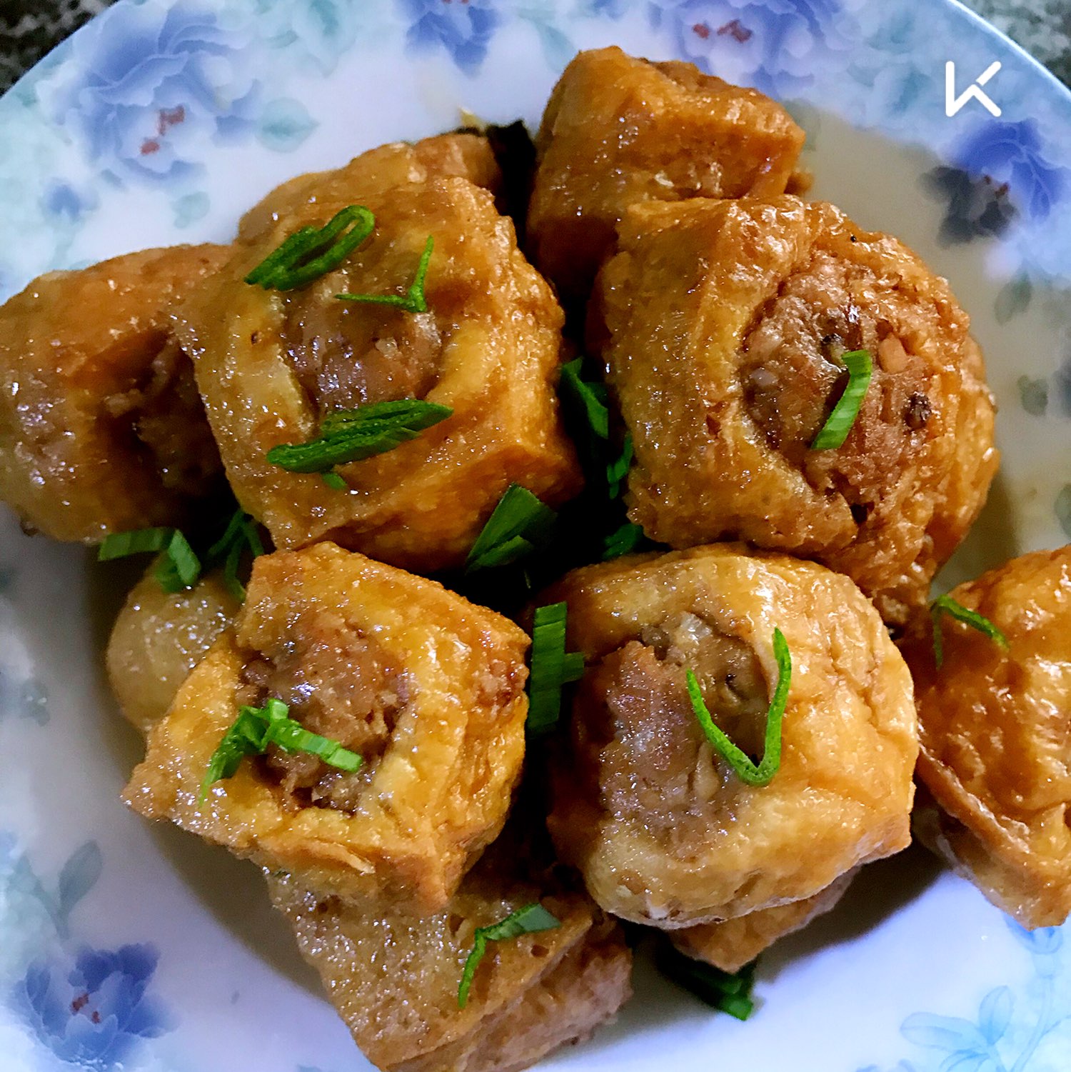 昨天做的豆腐泡酿肉