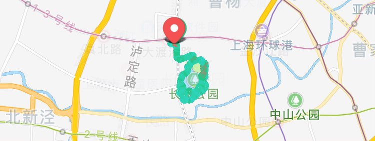 长风公园跑步路线图片