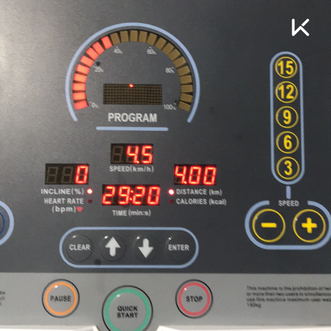 健身房打卡56 立即参与  完成 跑步机hiit变速跑 4.