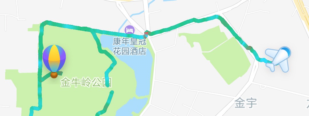 31公里, 39分49秒  完成 金牛岭公园