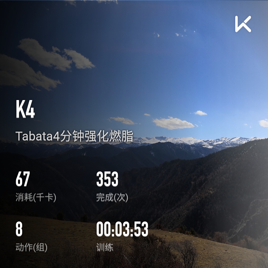 keep自由运动场# 立即参与  完成 tabata力量强化 第353次