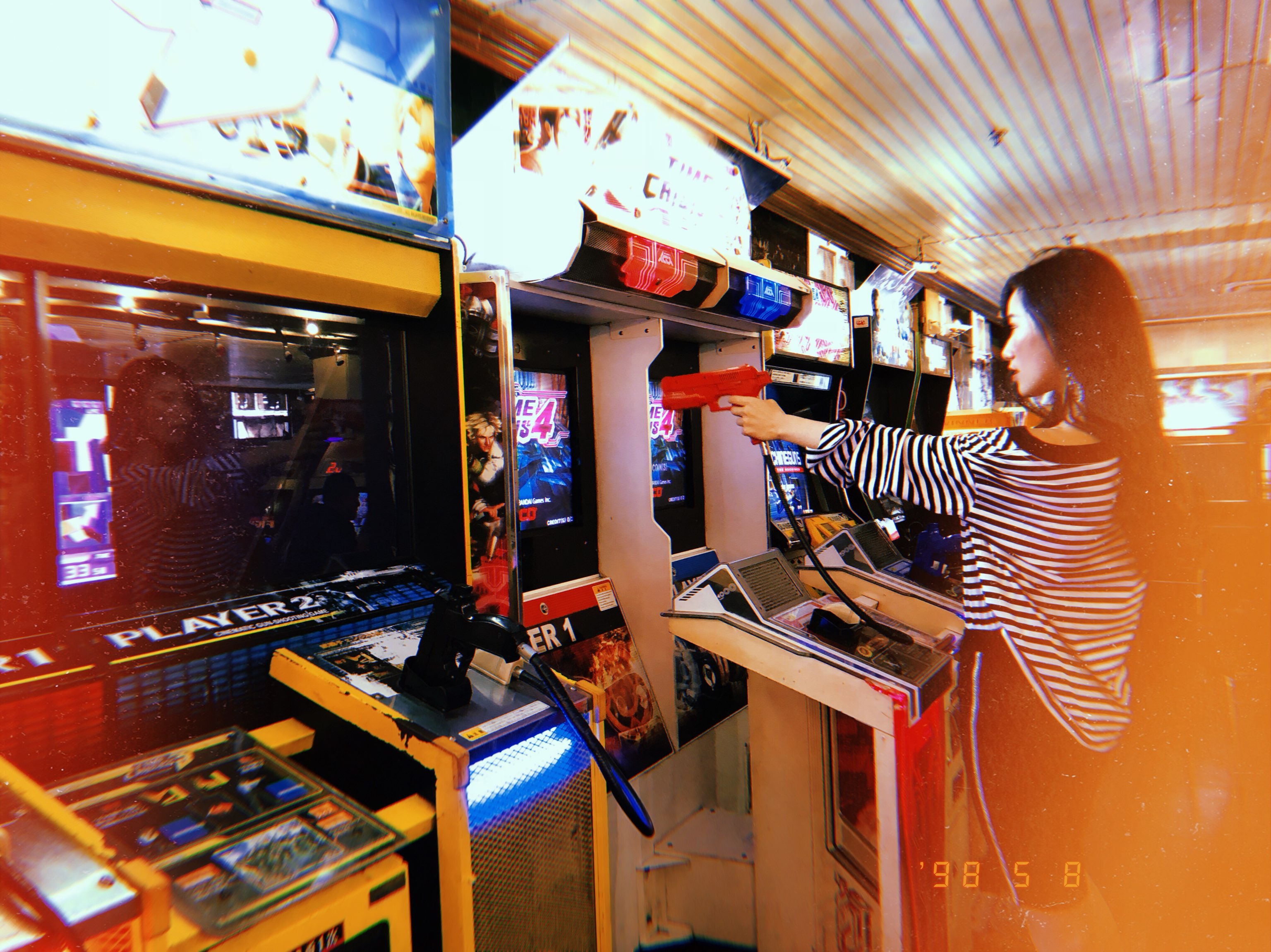 上海复古烈火游戏机厅|春天拍照去处我这个良家少女和闺蜜,去游戏机厅