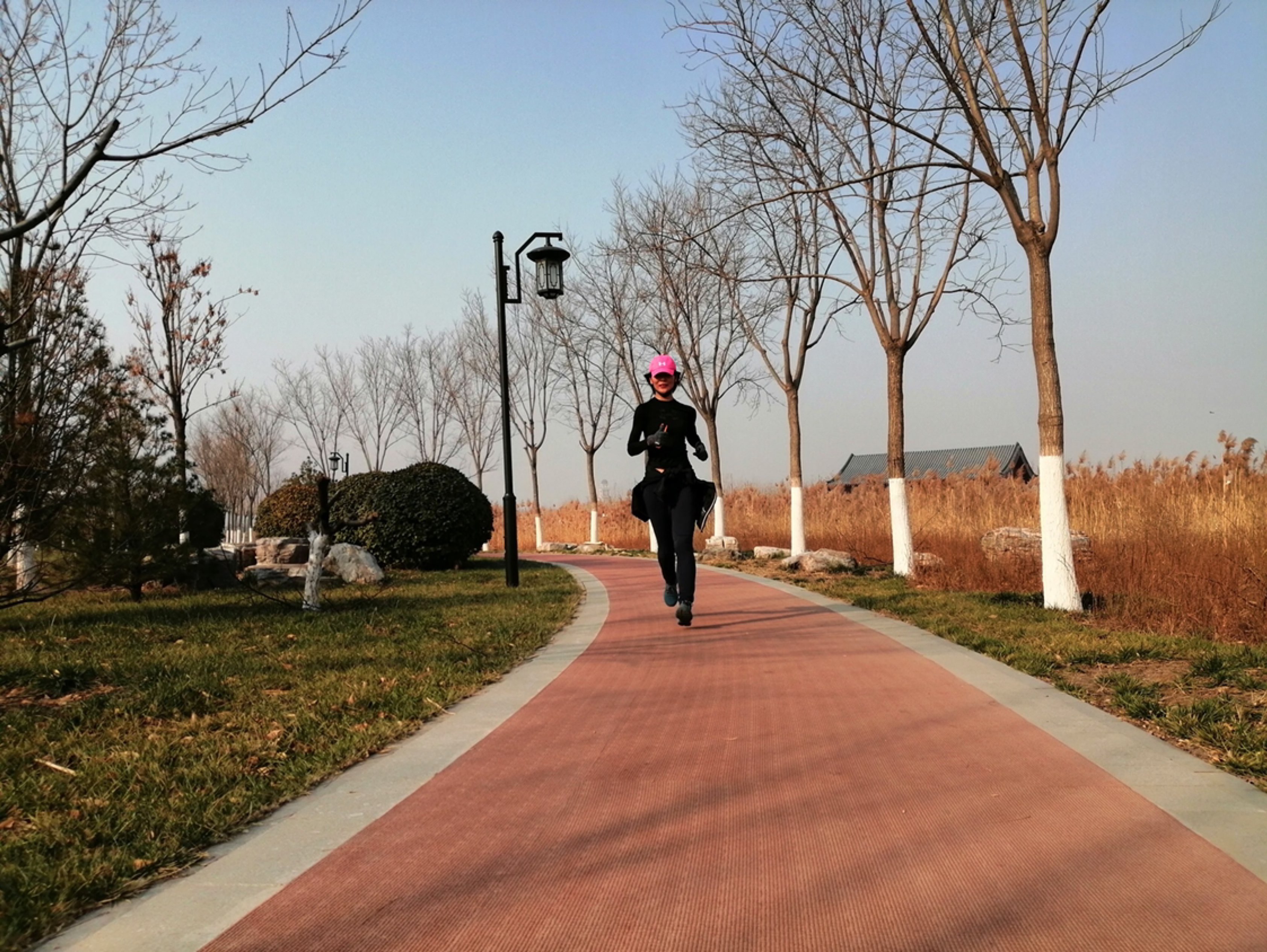 1公里, 2小时9分26秒  完成 天津水西公园  刷新了最长跑步时间的个人