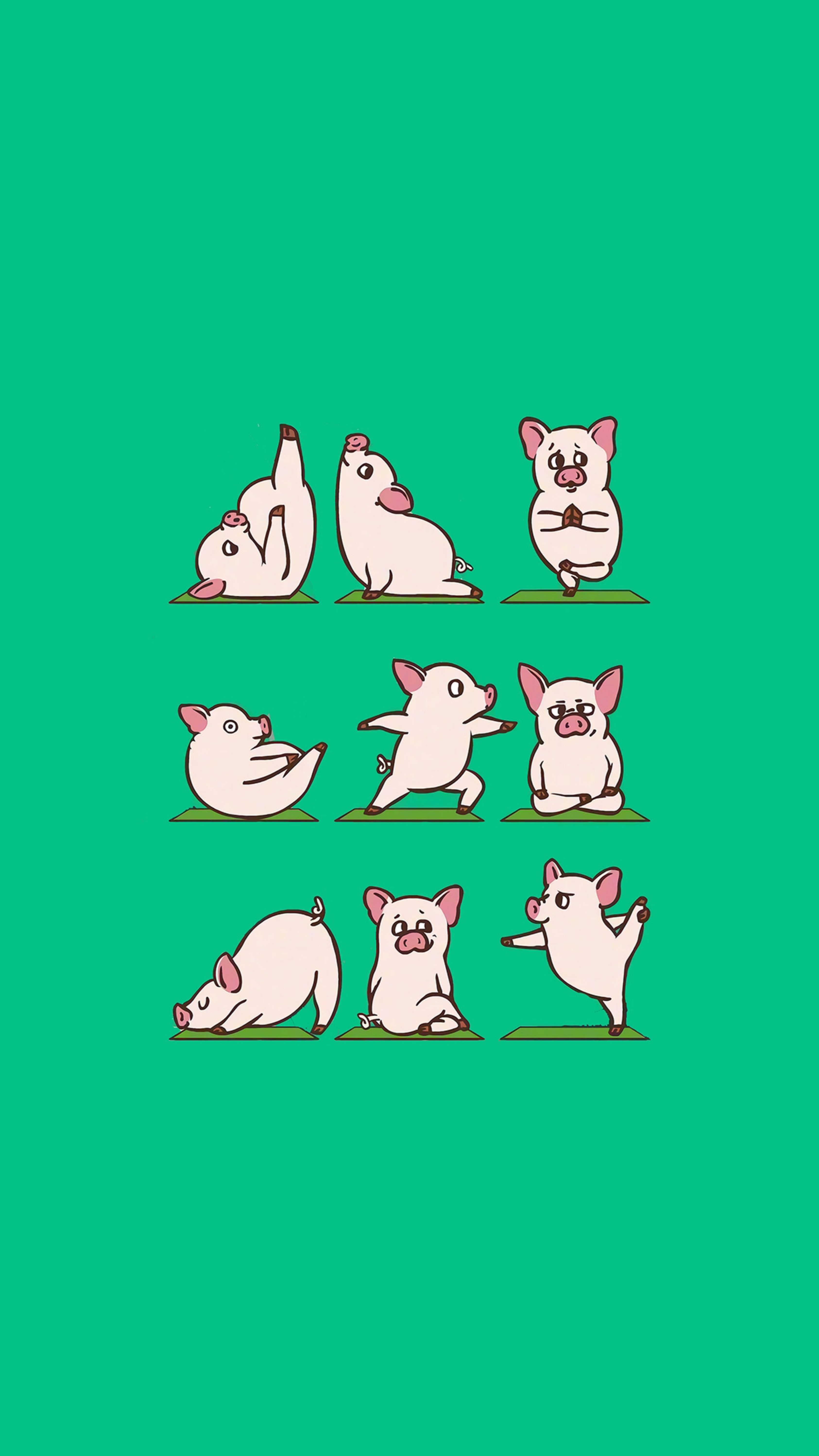 一组小动物们努力运动的壁纸,太喜欢了_keep