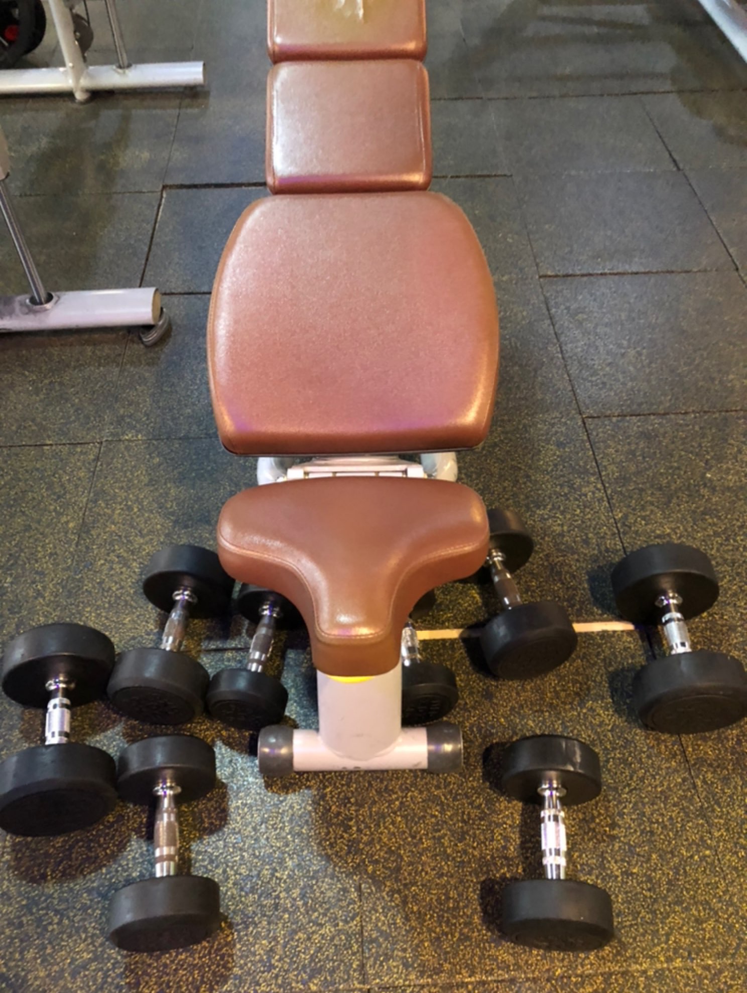 " 站姿肩部深层激活 1x12 哑铃飞鸟 1x10 哑铃飞鸟 1x8 哑铃钻石卧推