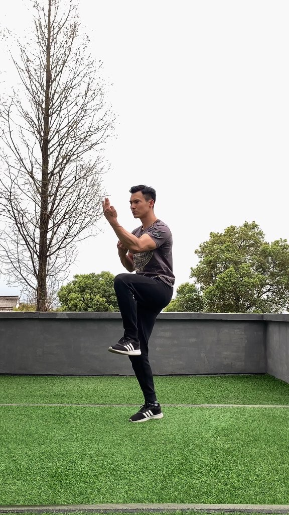 叶问蹲确实要比单腿蹲难,我尽力了,你们试试_keep