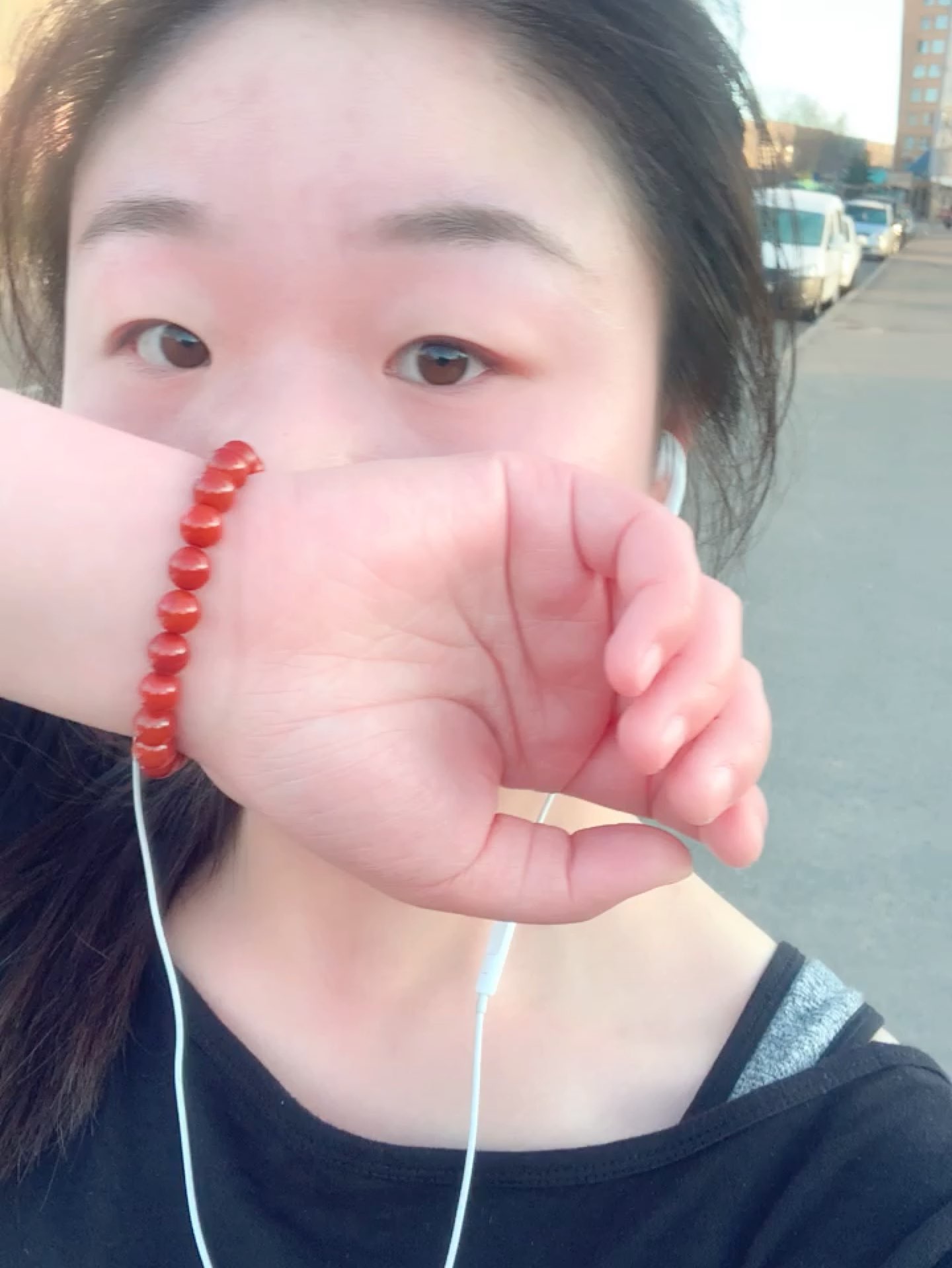 第一次户外跑五公里,只有一个感觉 明斯克的风吹的