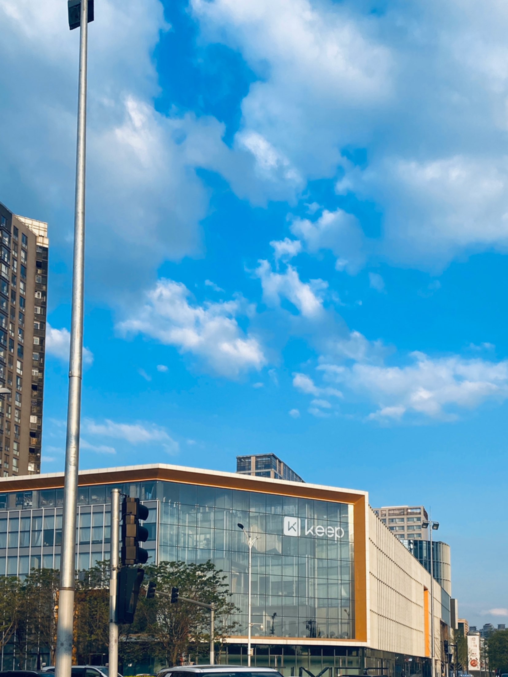 随心跑,偶遇keep 大楼