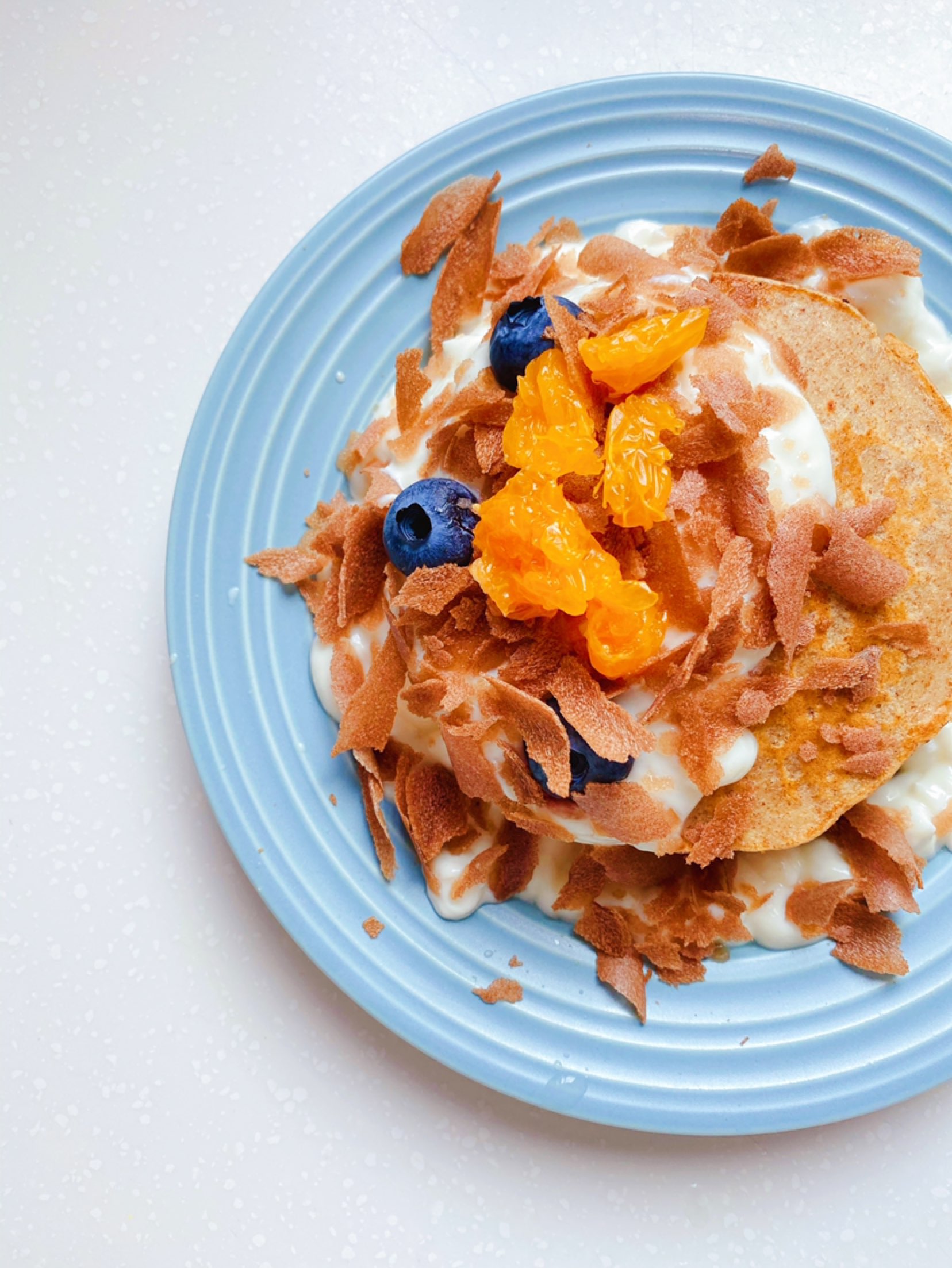 全麦香蕉酸奶煎饼 我恨死我现在只想睡觉