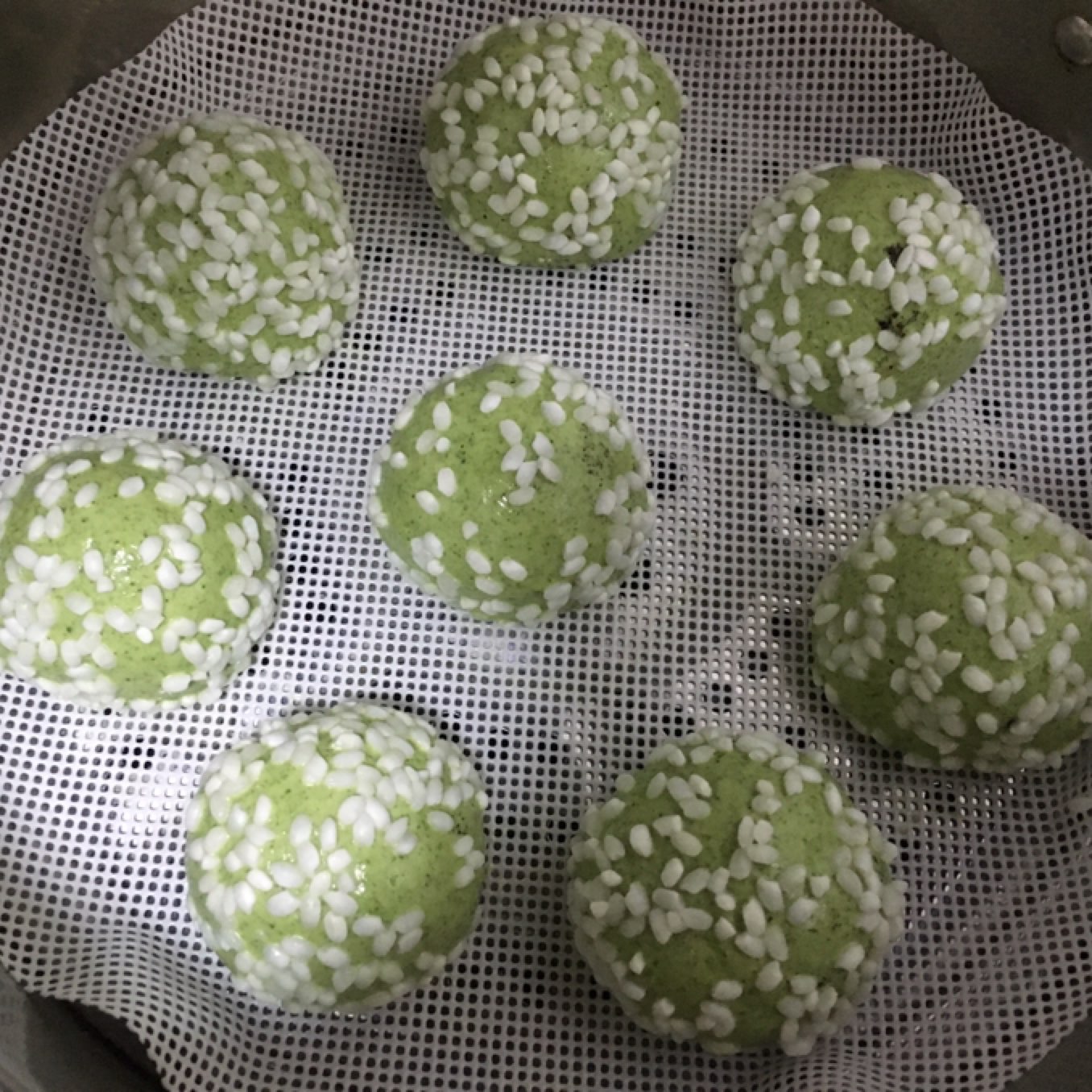 快乐骑行.当然还有美食.艾草雪团!