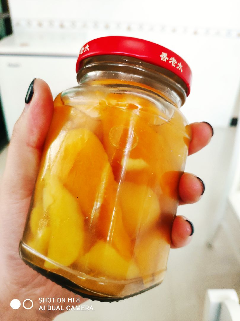 自己做的糖水芒果罐头,可!