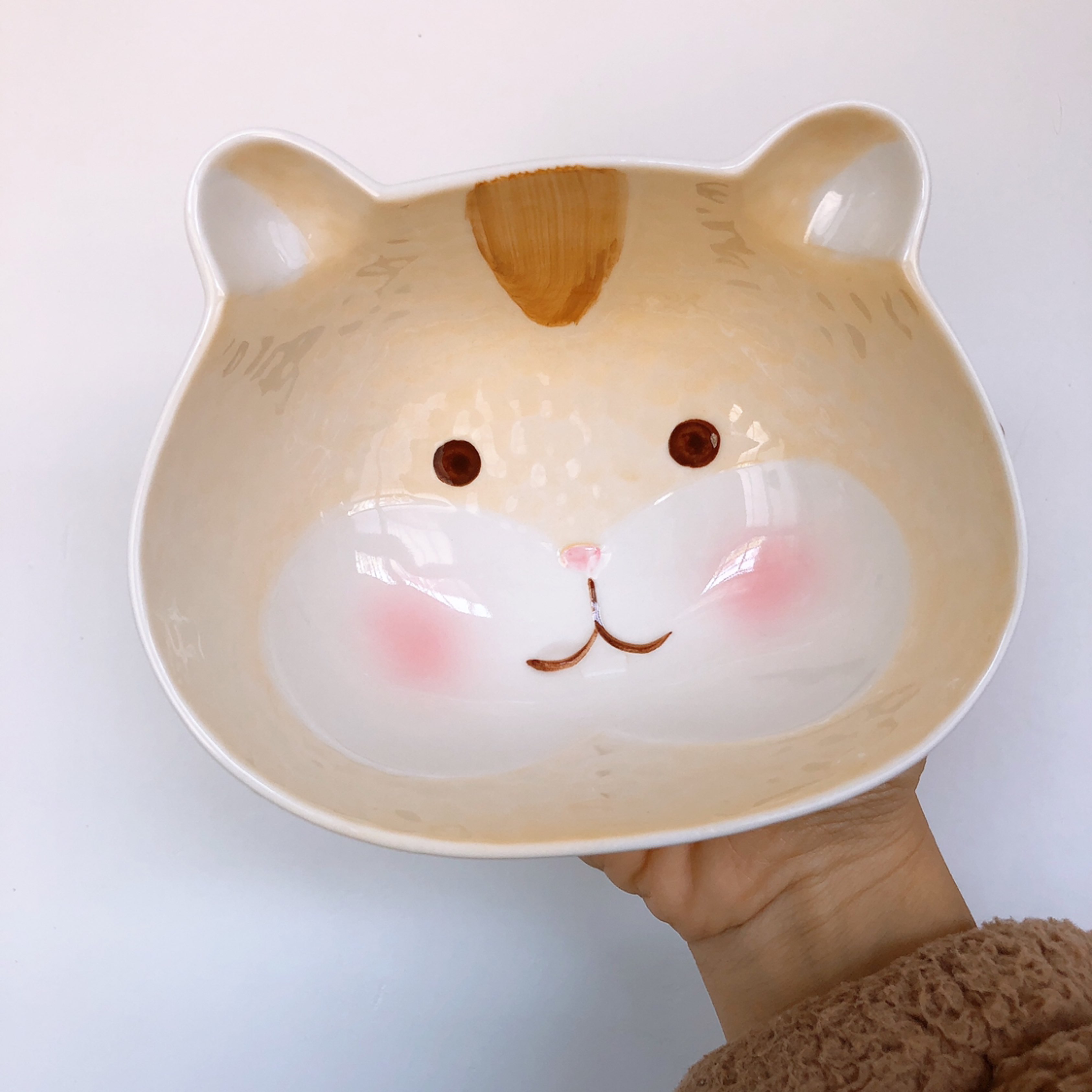 四月100km完成新买的超可爱仓鼠碗来啦早饭吃得好香