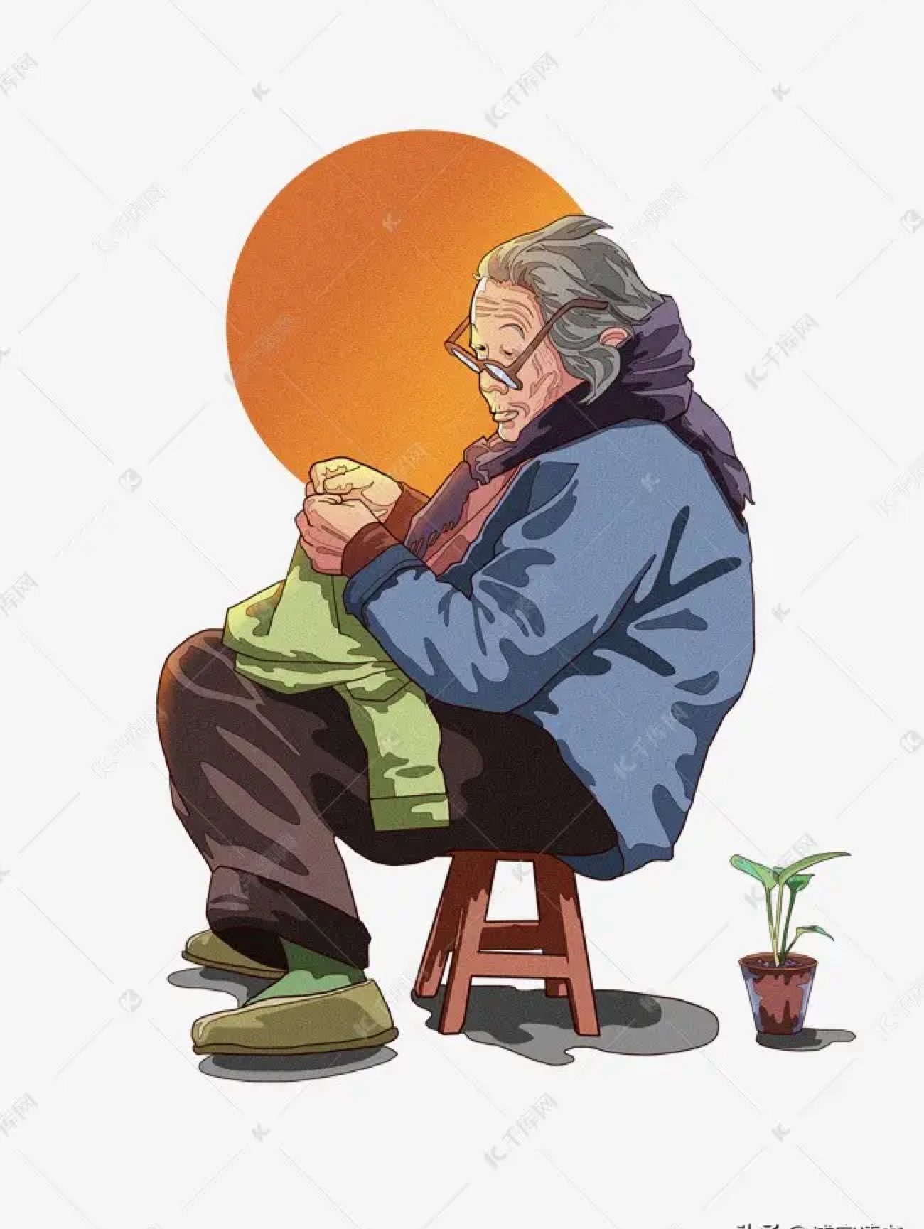 慈母手中线 游子身上衣