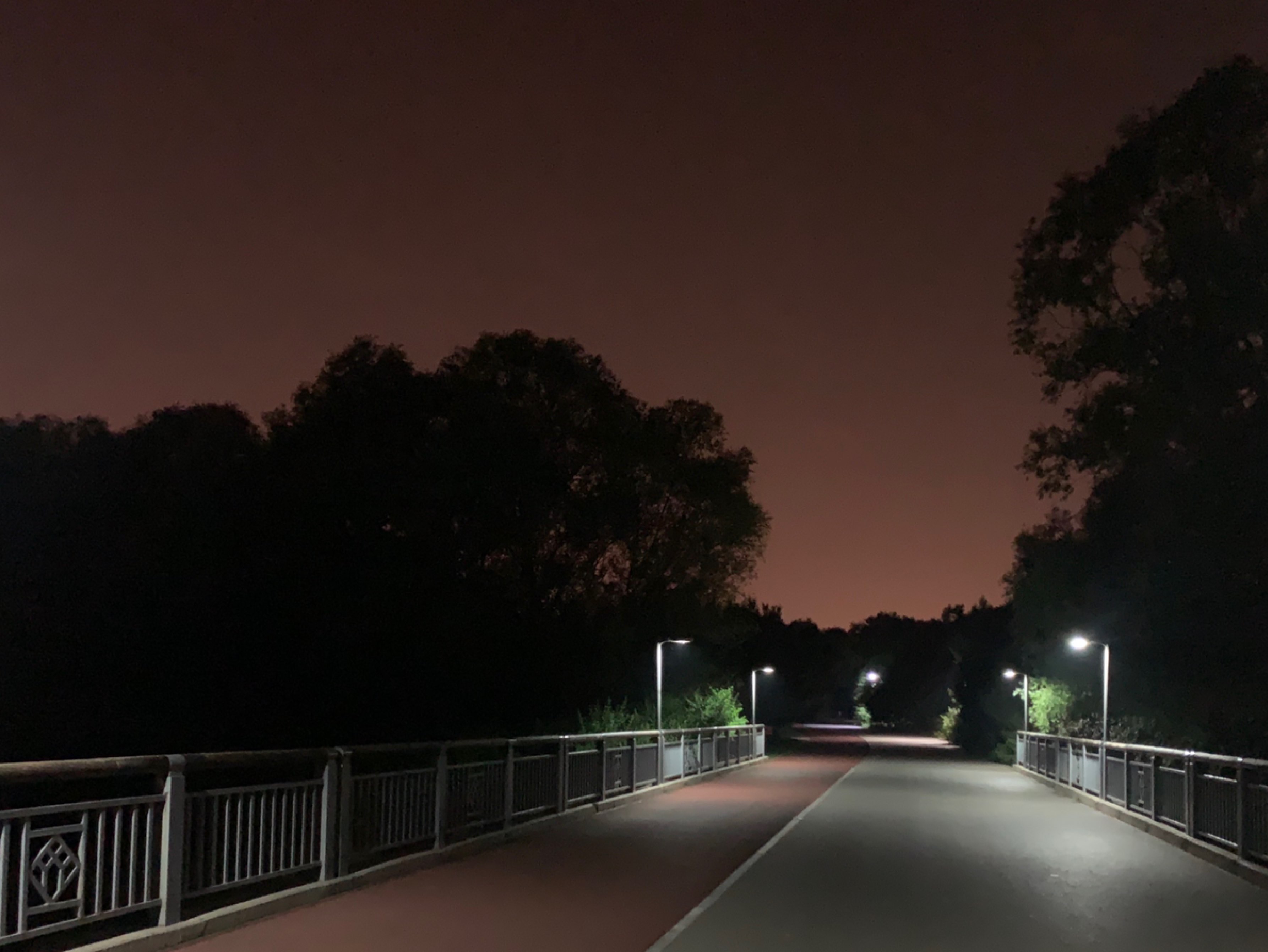 在空無一人的森林公園夜跑,是忙碌之餘最大的奢侈,好久沒keep