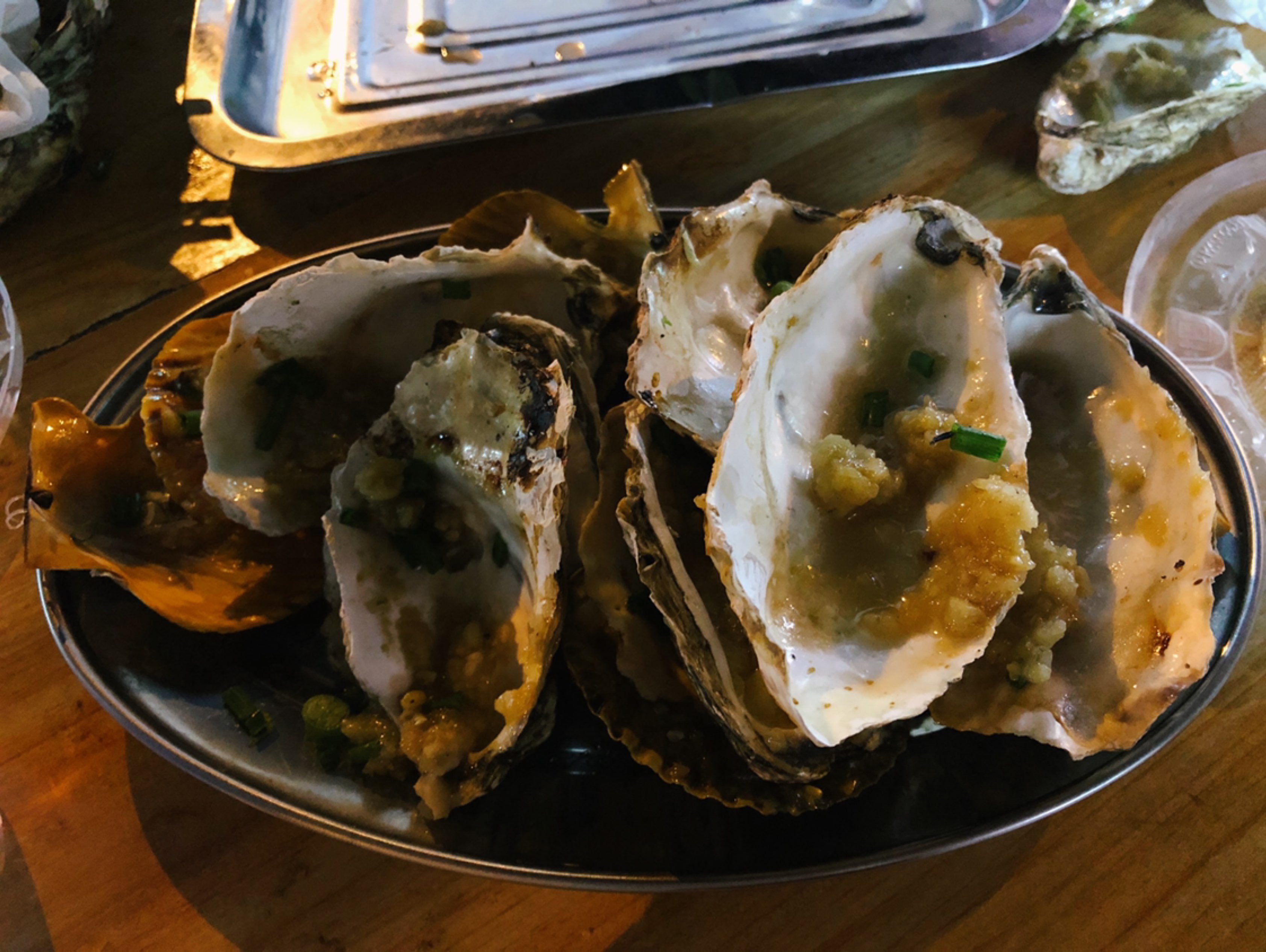 散步完的生蚝大餐!