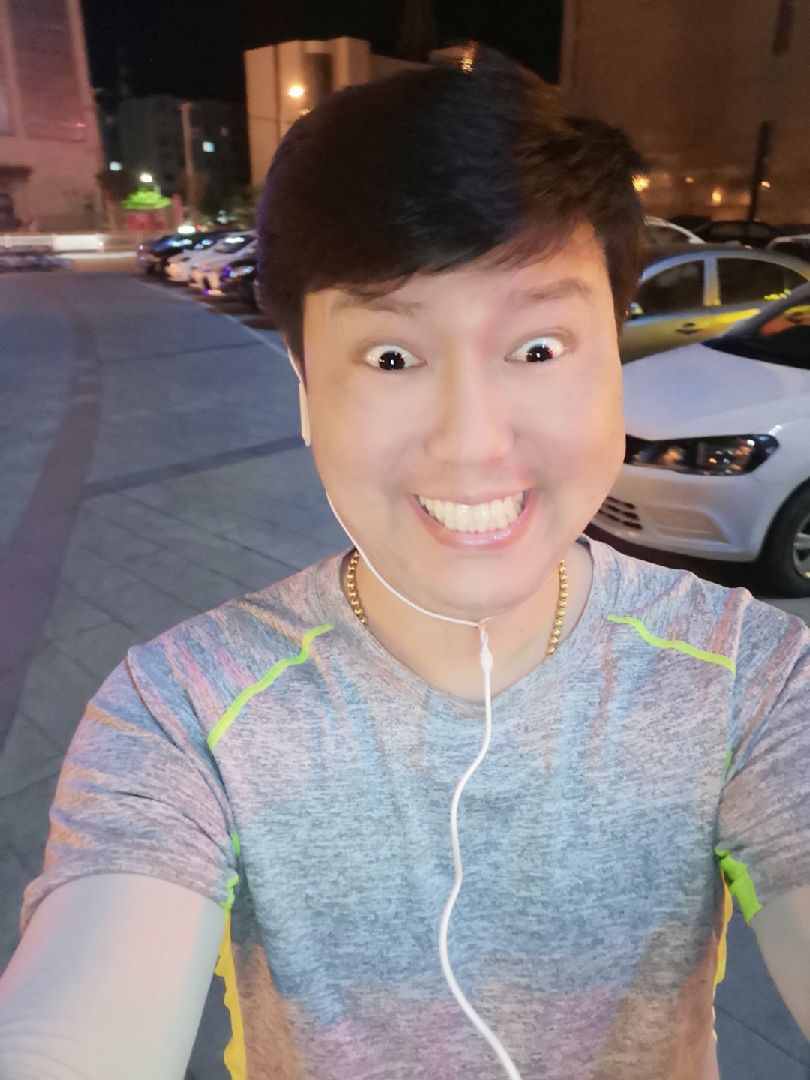 第四天大胖脸,加大六公里两圈,可能是今天没怎么吃饭有点晕,血糖低