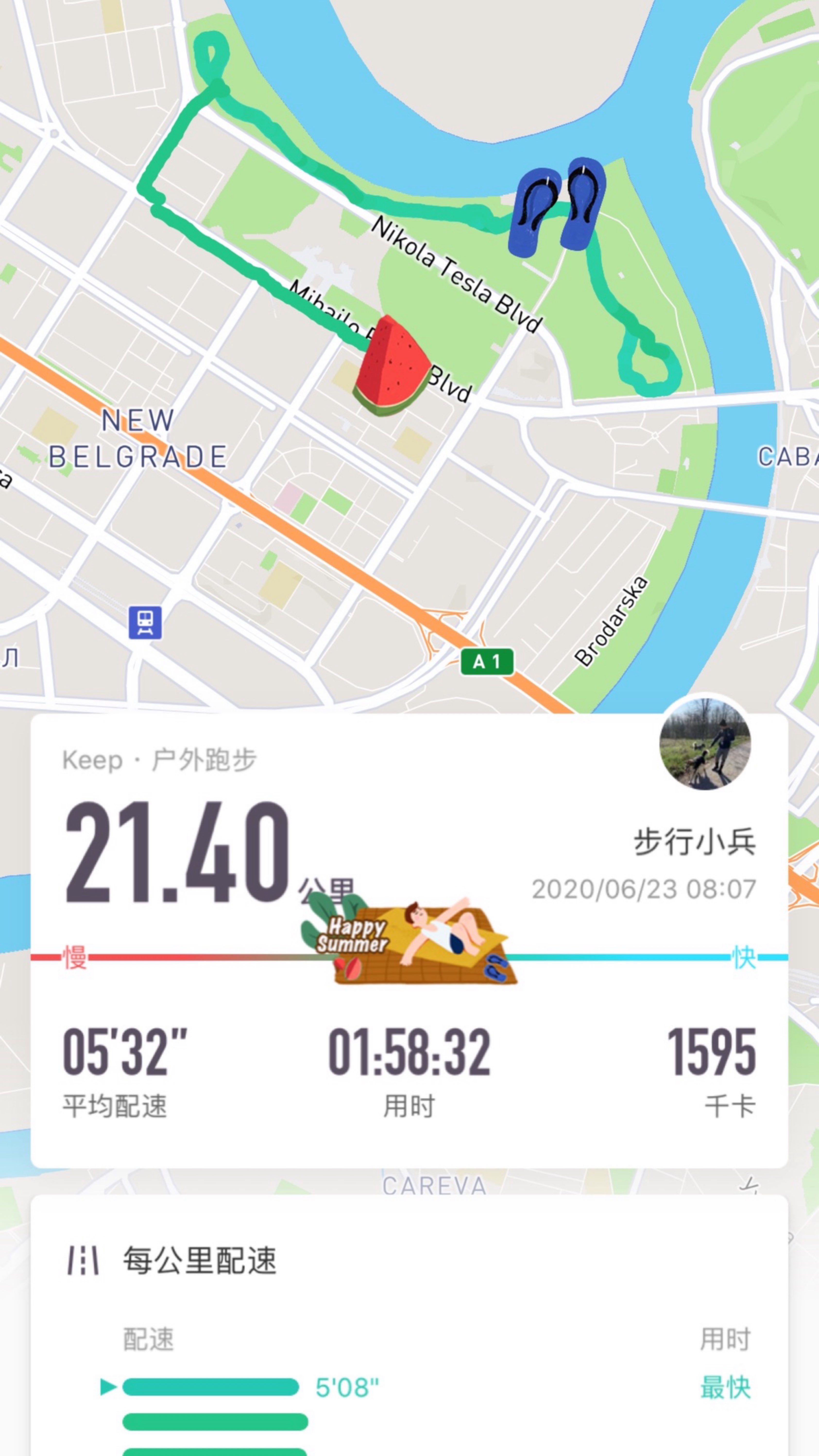跑步骑车完成_keep