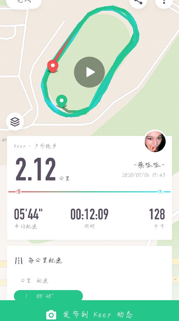 蔡呱呱-的动态_keep