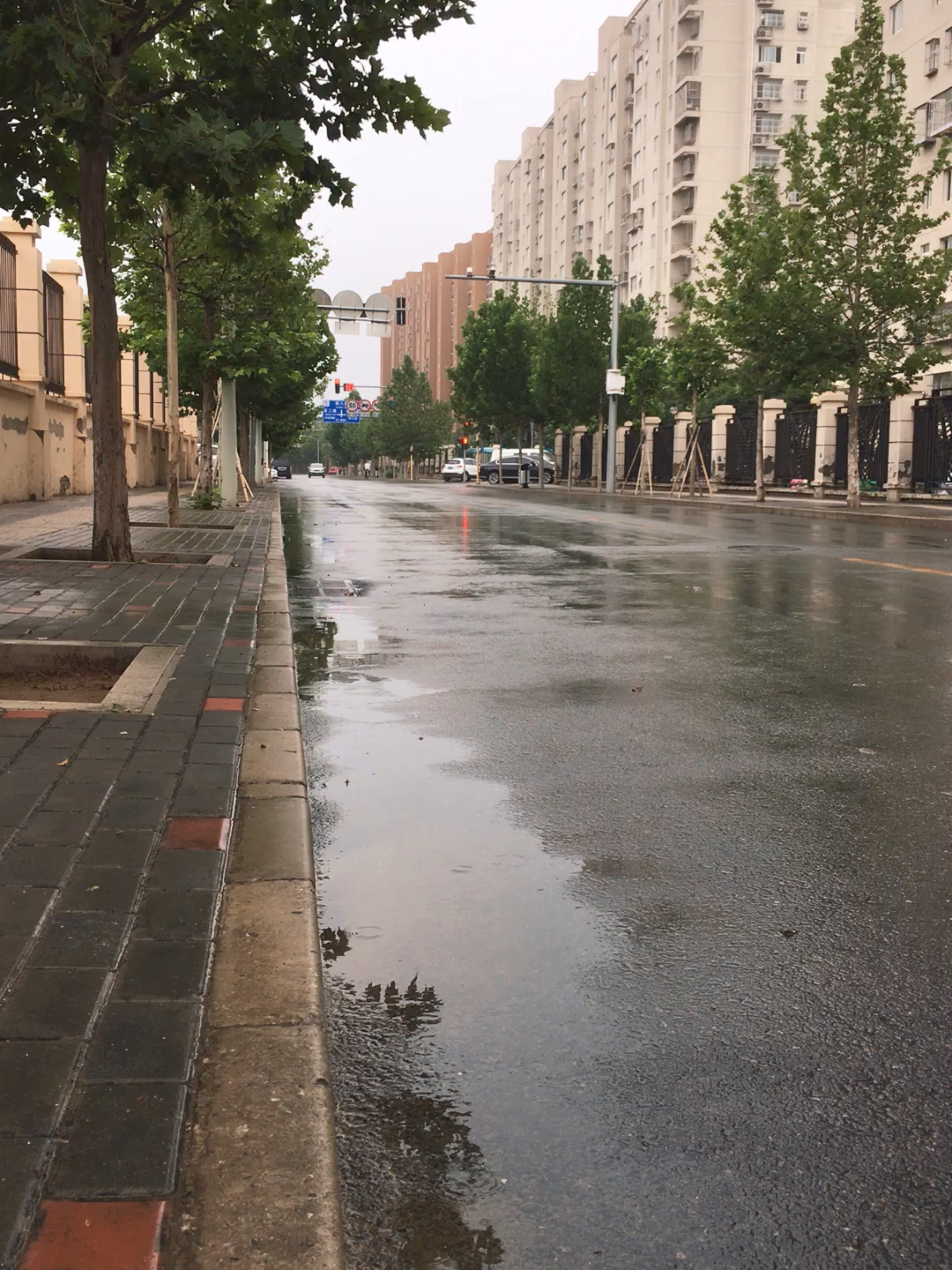 下雨街道图片真实图片