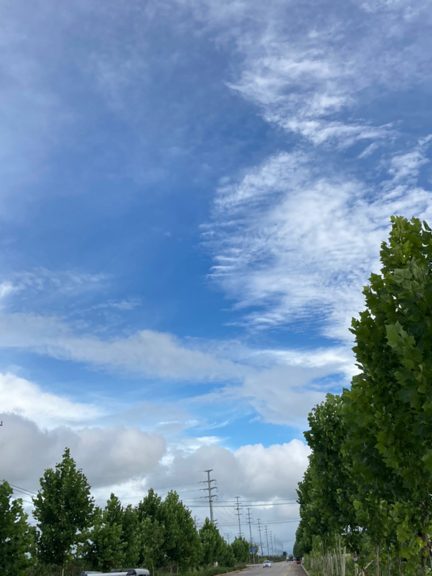 小时候形容天空的颜色是波尔多液蓝