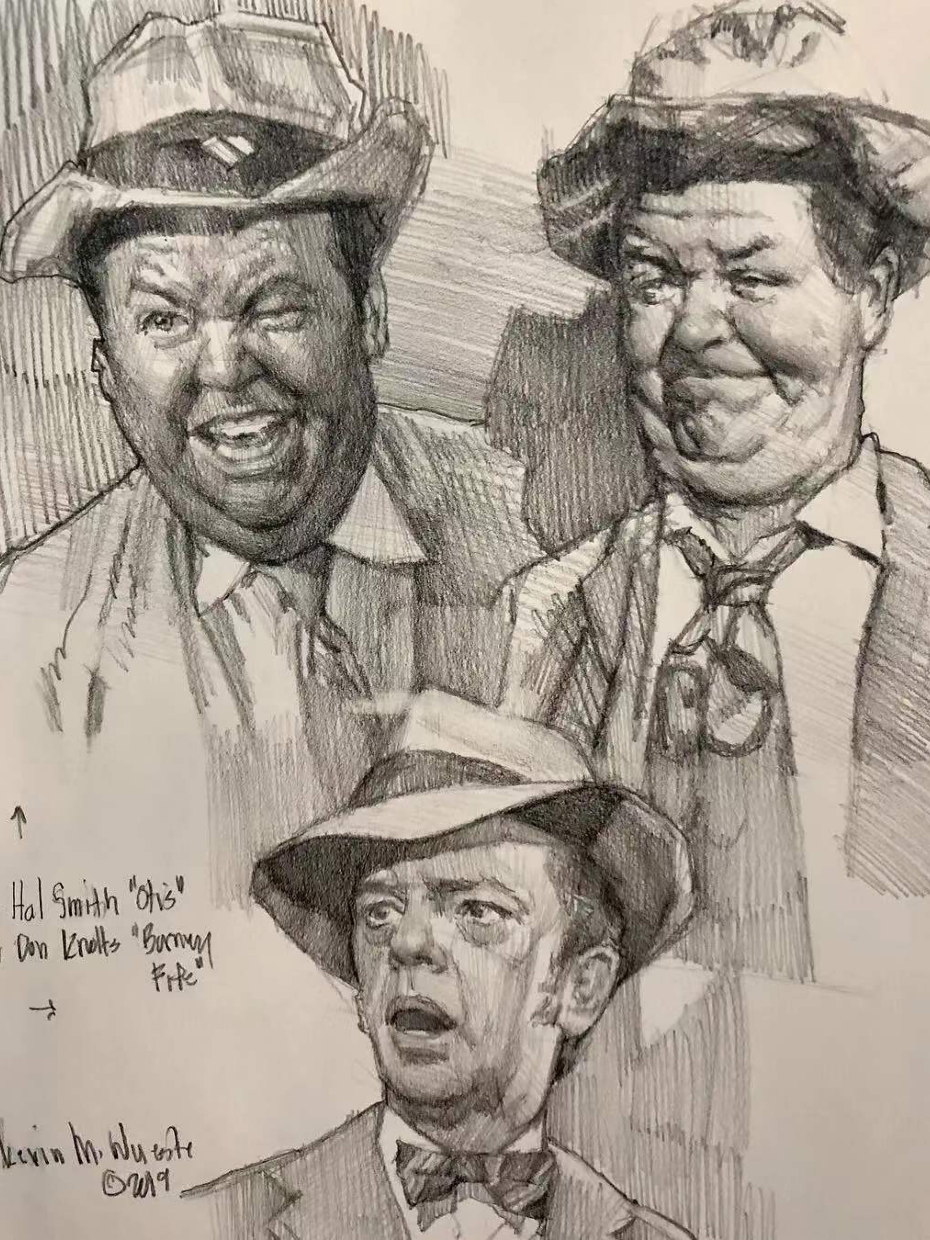 美国画家kevin的人物素描