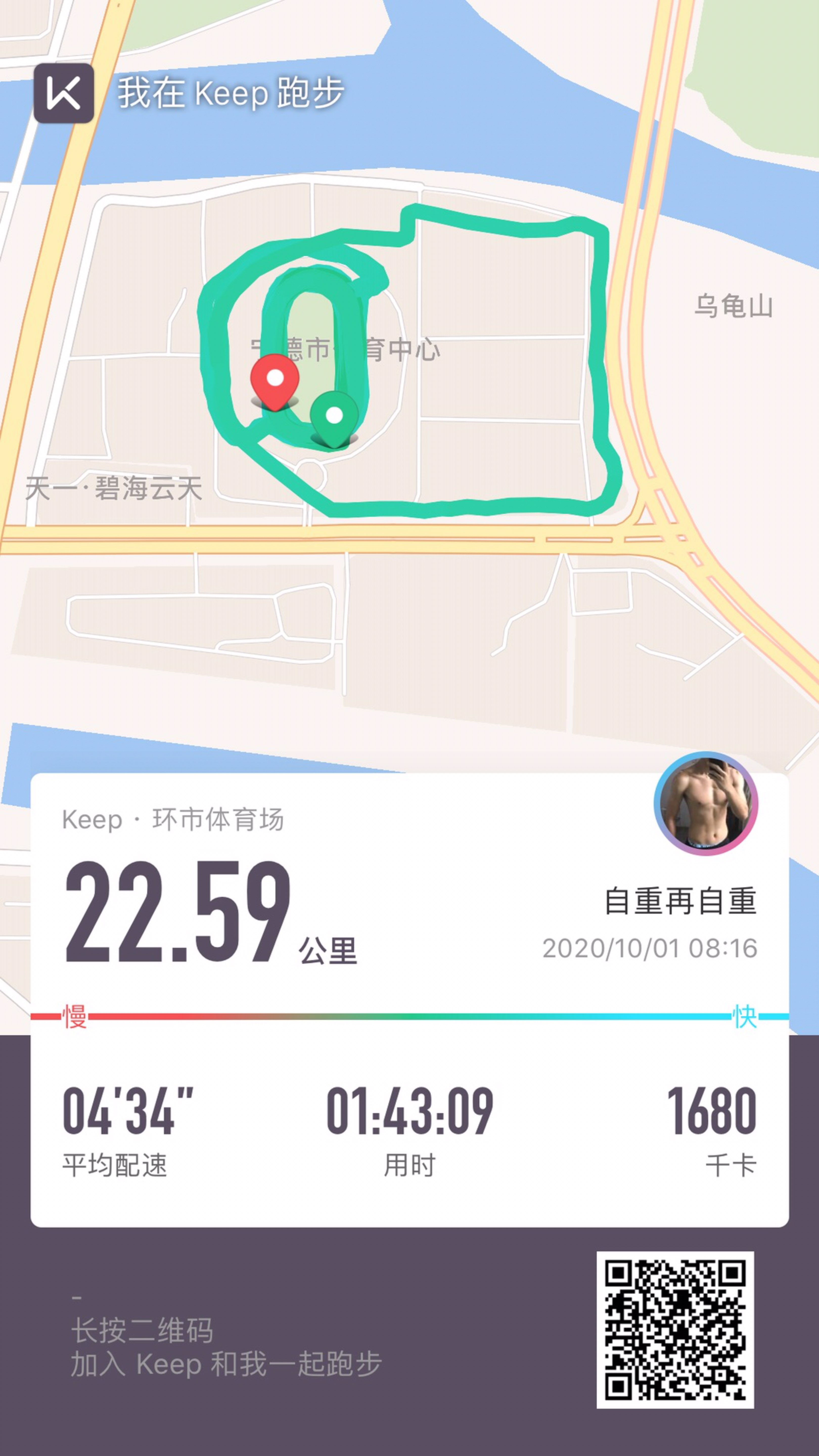 场  刷新了最长跑步时间的个人纪录  刷新了最远跑步距离的个人纪录