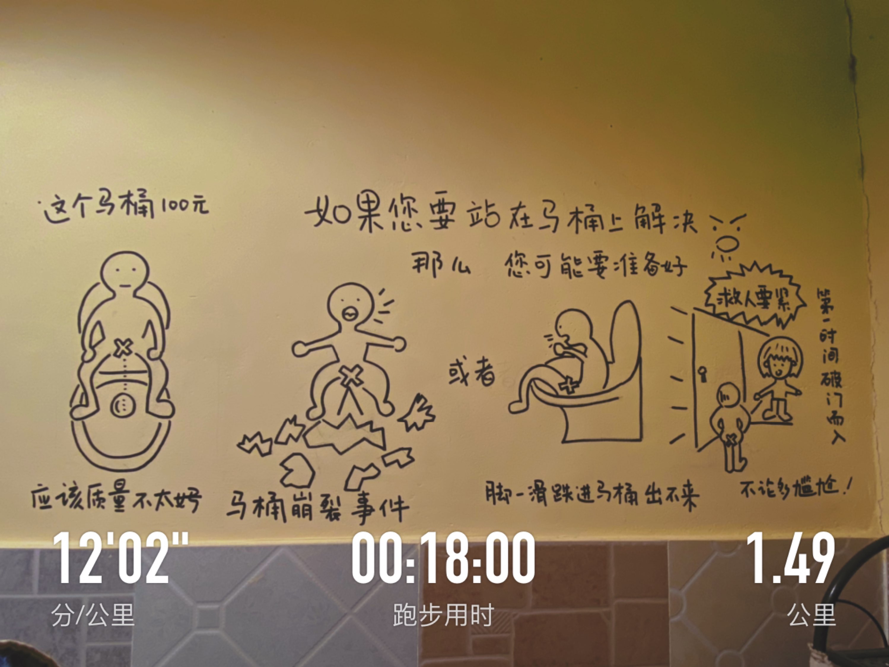 哈哈哈这个使用马桶文明须知很逗,老板太有才了!