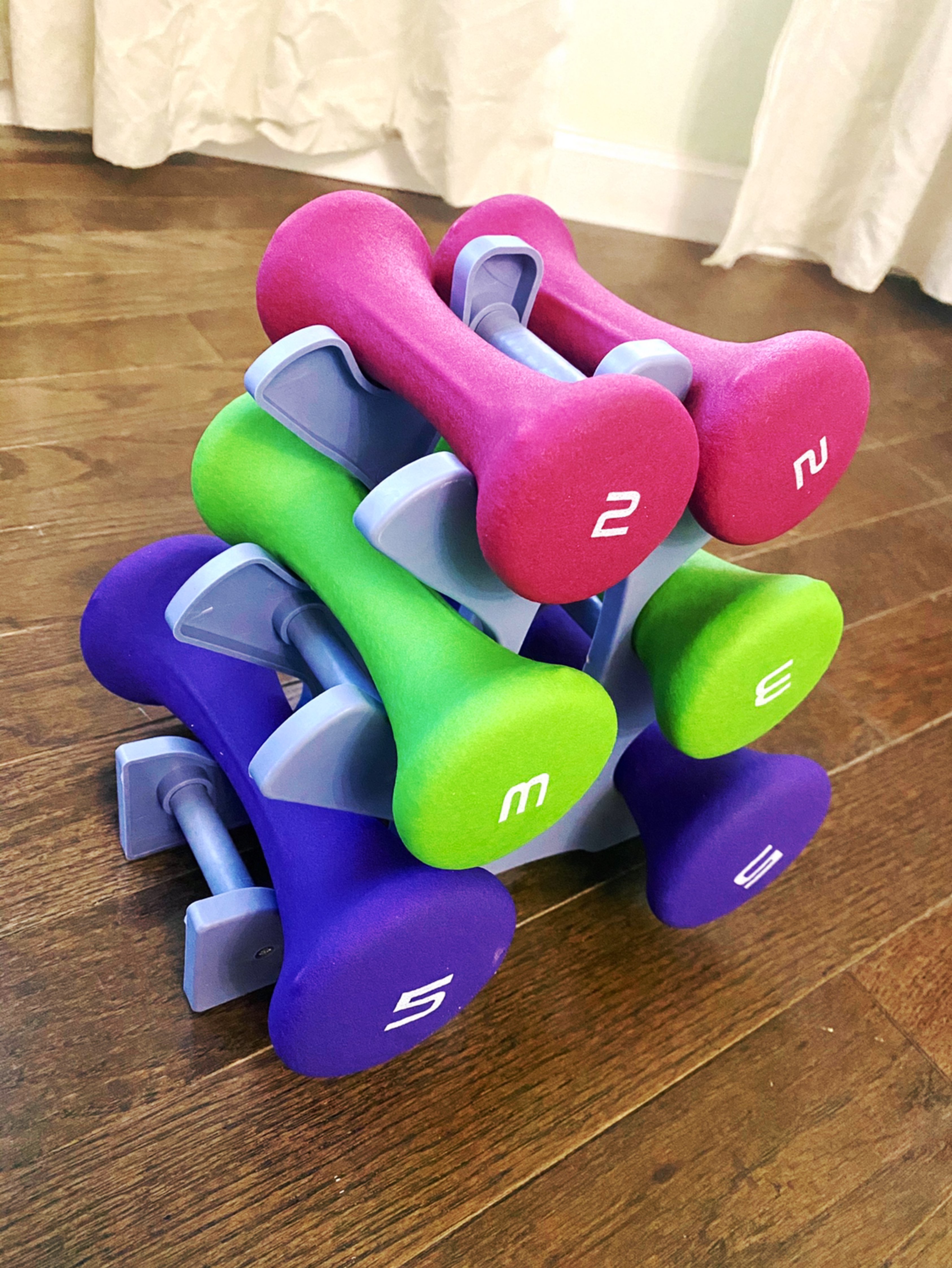 新买的哑铃到了,练练力量_keep