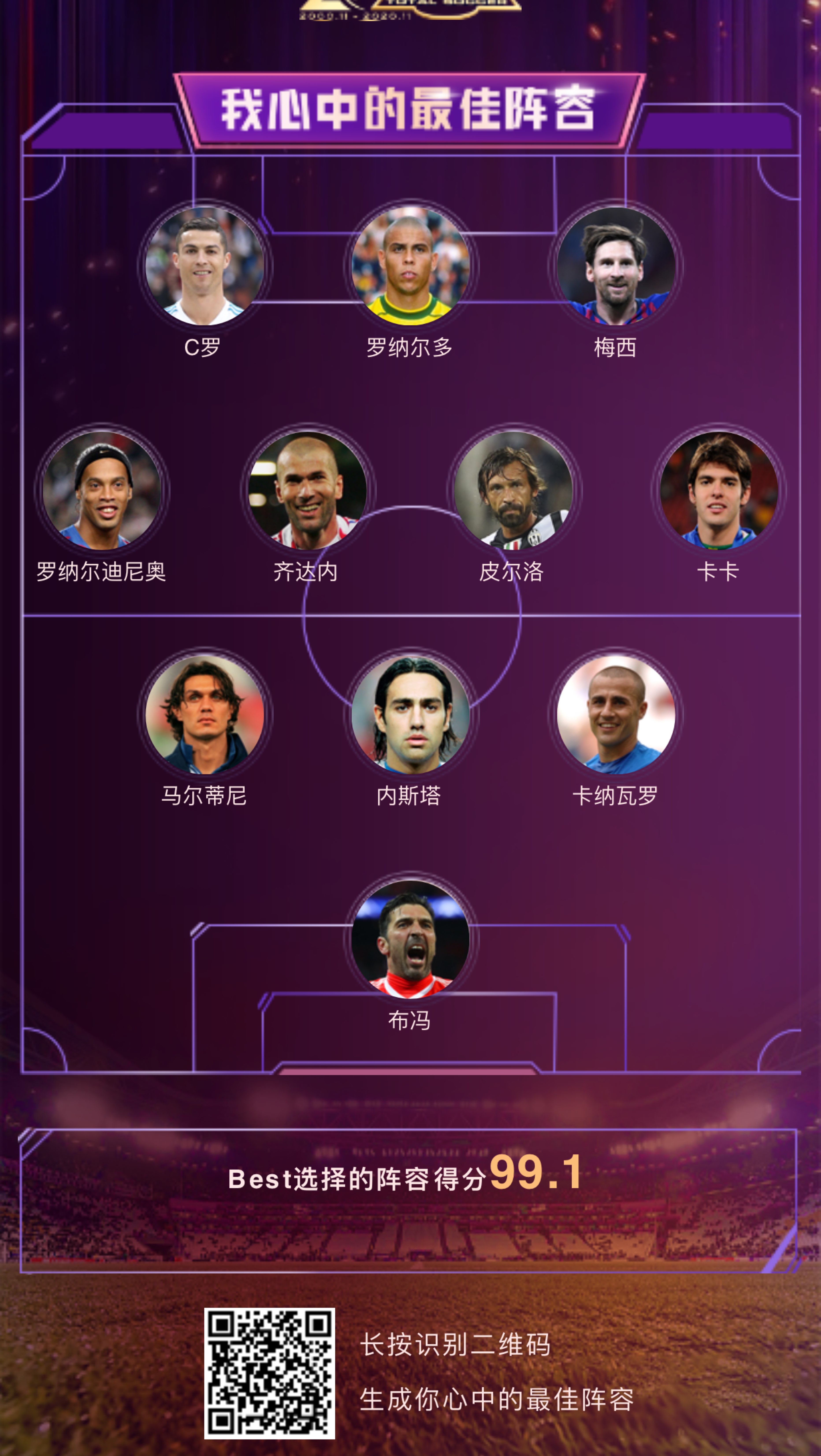天下足球20年我的阵容还行吧