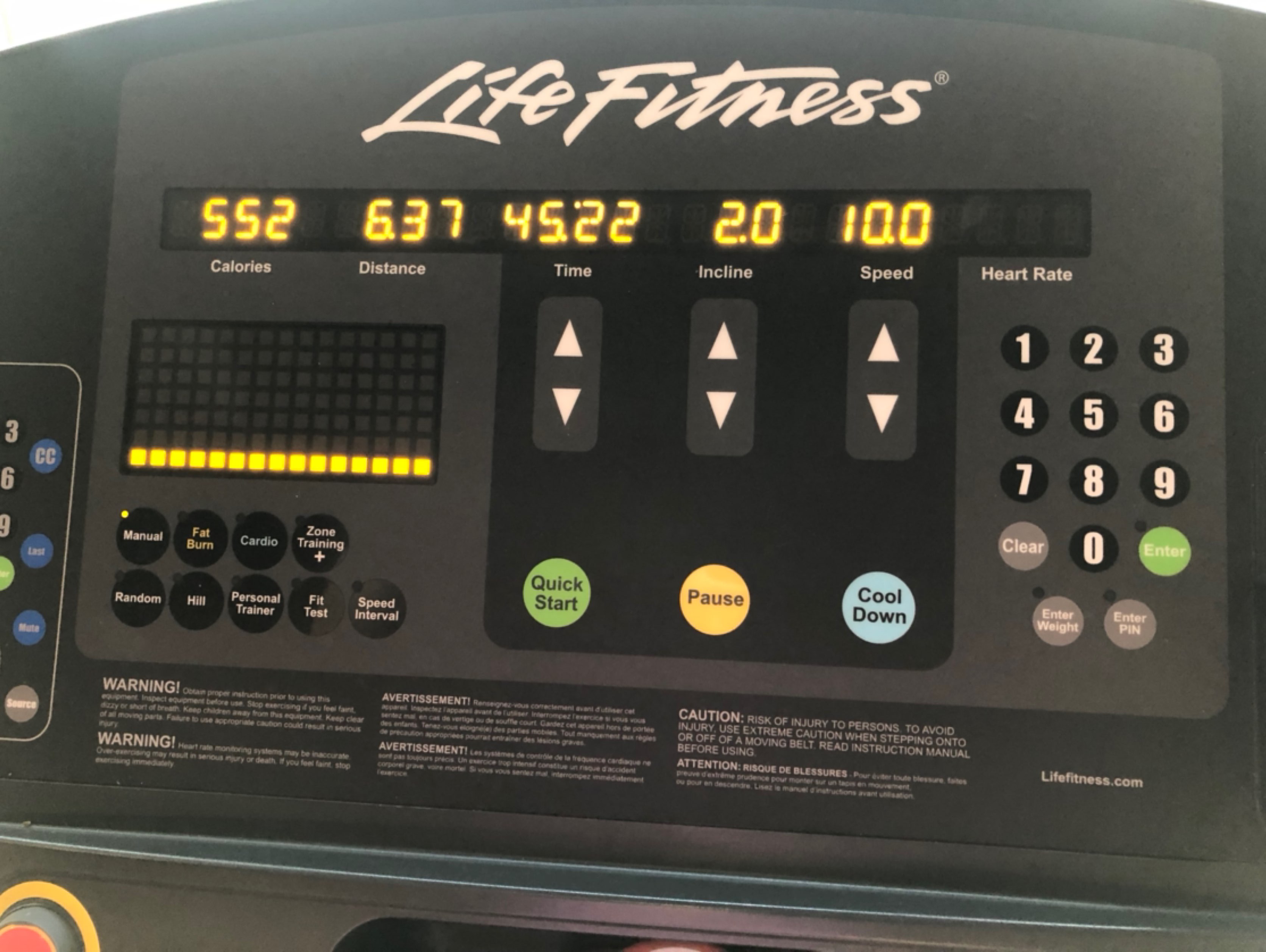 利用碎片时间来个45分钟跑步机打卡