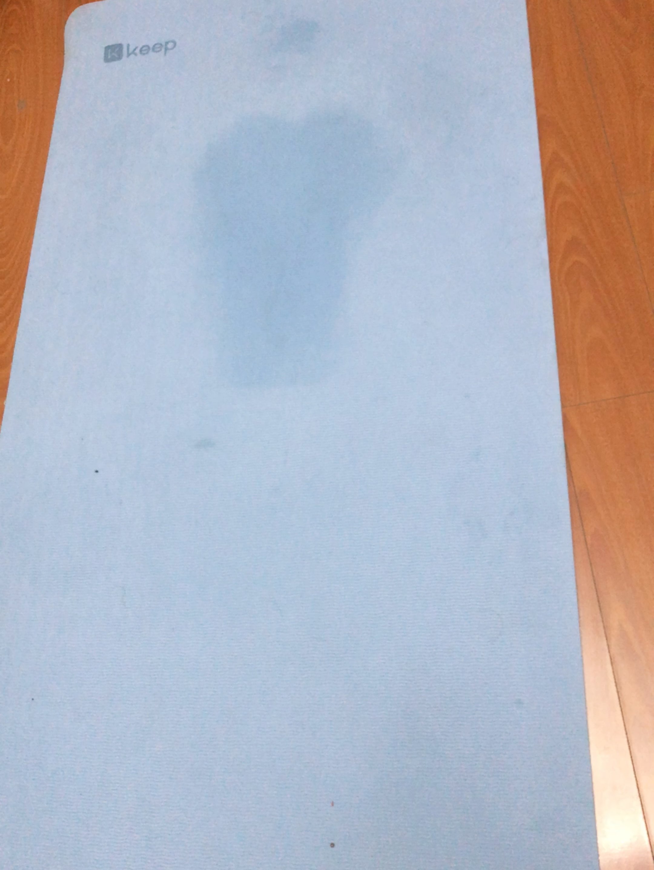 汗流浃背,瑜伽垫都湿了