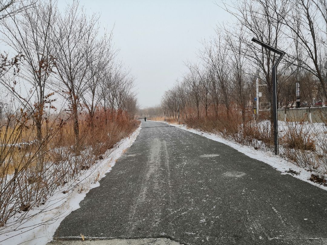 零下15度迎着雪挑战自己的肉体和灵魂