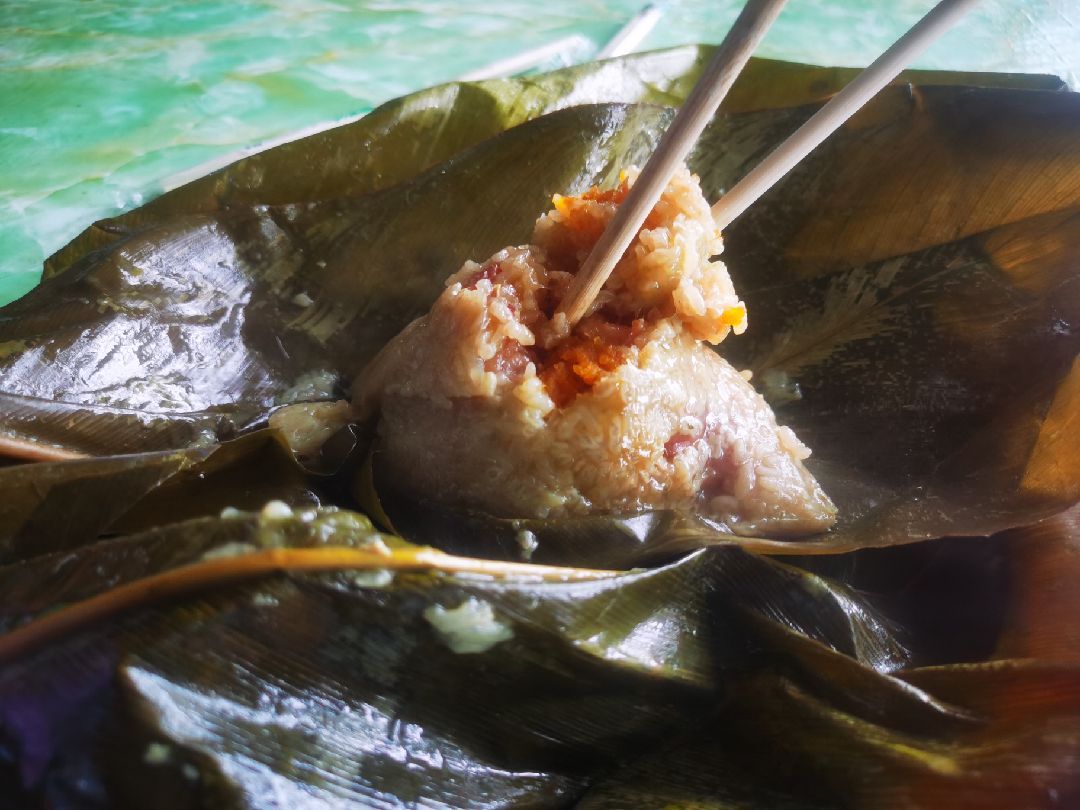 和乐镇的粽子是真不错有你在更幸福上午骑着骑着全身湿透下午骑着骑着