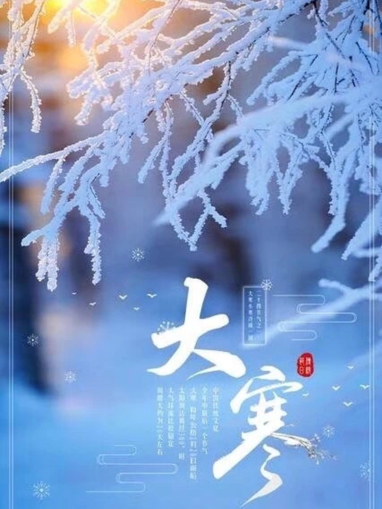 20210120大寒节气各位小伙伴外出锻炼时要注意保暖哦别像我把自己弄