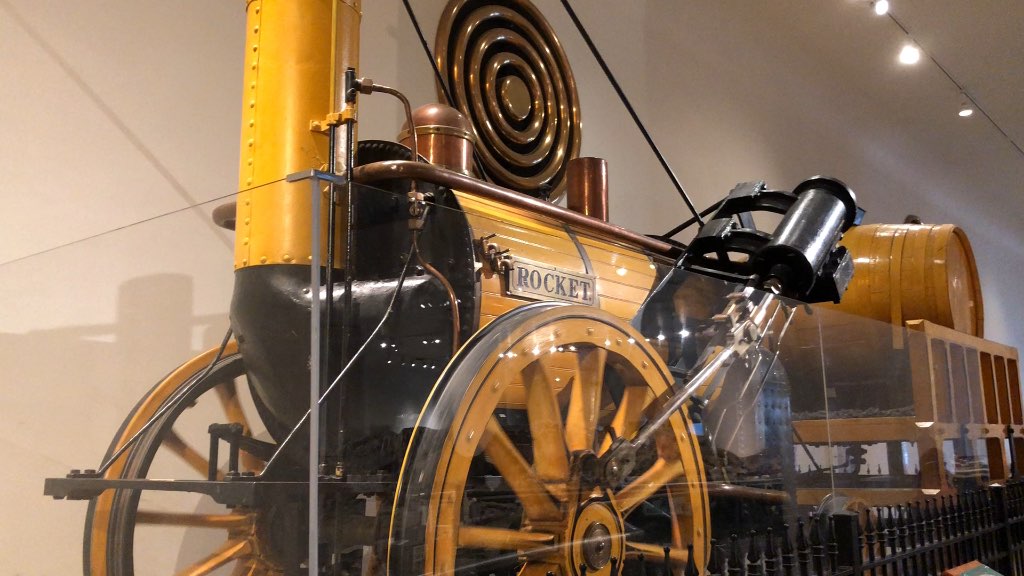 芝加哥科学工业博物馆世界最早的火车1829年斯蒂芬森火箭号rocket